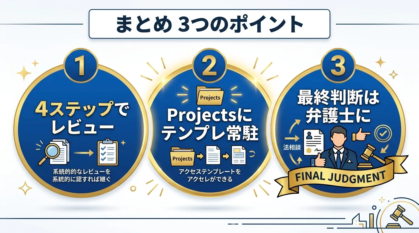 まとめ3つのポイント