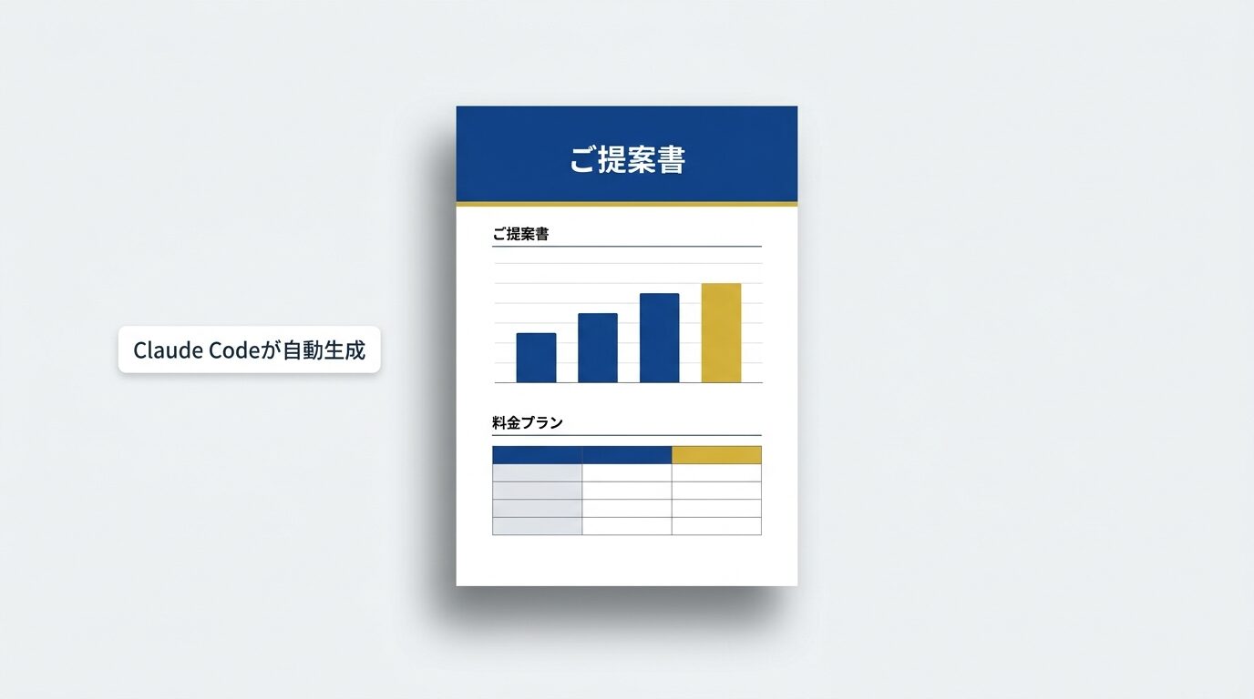 Claude Codeが自動生成したPDF提案書のアウトプット例