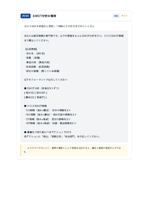 そのまま使える 実務プロンプト200選 中面イメージ3