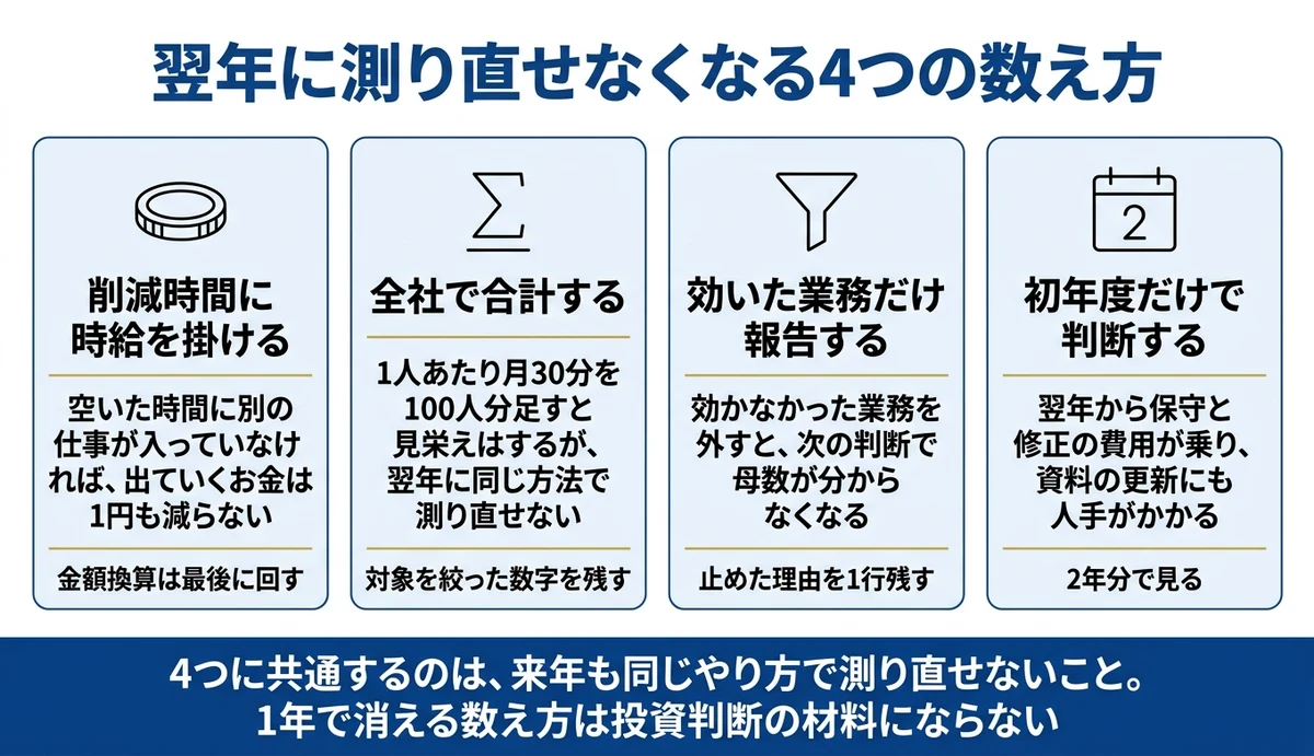 数字が良く見える組み方ほど2年目に説明できない