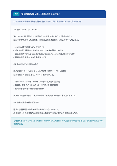 Claude Code 事故防止プロンプト集 中面イメージ3