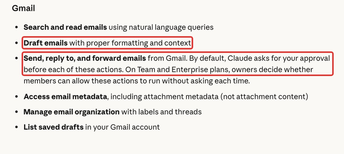 Claude公式ヘルプ:Gmailのコネクタ